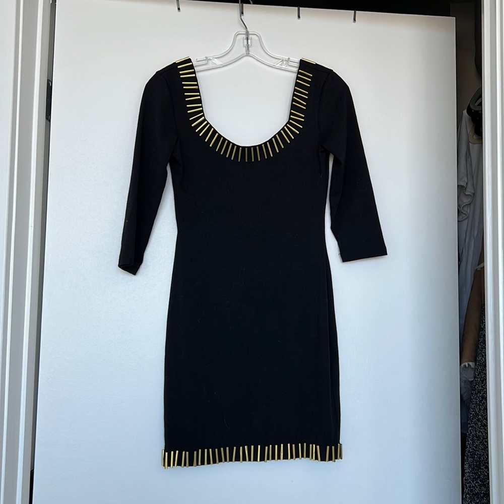 BlaqueMarket Gold beaded dress